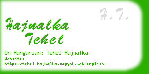 hajnalka tehel business card